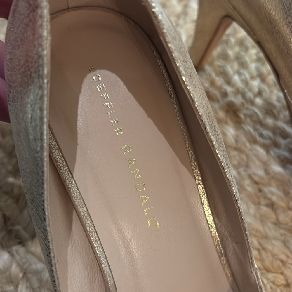 Loeffler Randall Gold Tamsin Pumps 8.5 - Picture 7 of 10